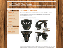 Tablet Screenshot of leattbrace-shop.de